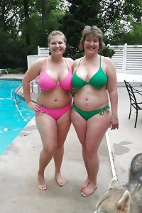 More elderly and Chunky babes Outside 2